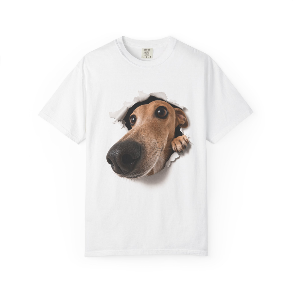 Big Head Dog Breakthrough Graphic Tee | Funny Dog Lover T-Shirt
