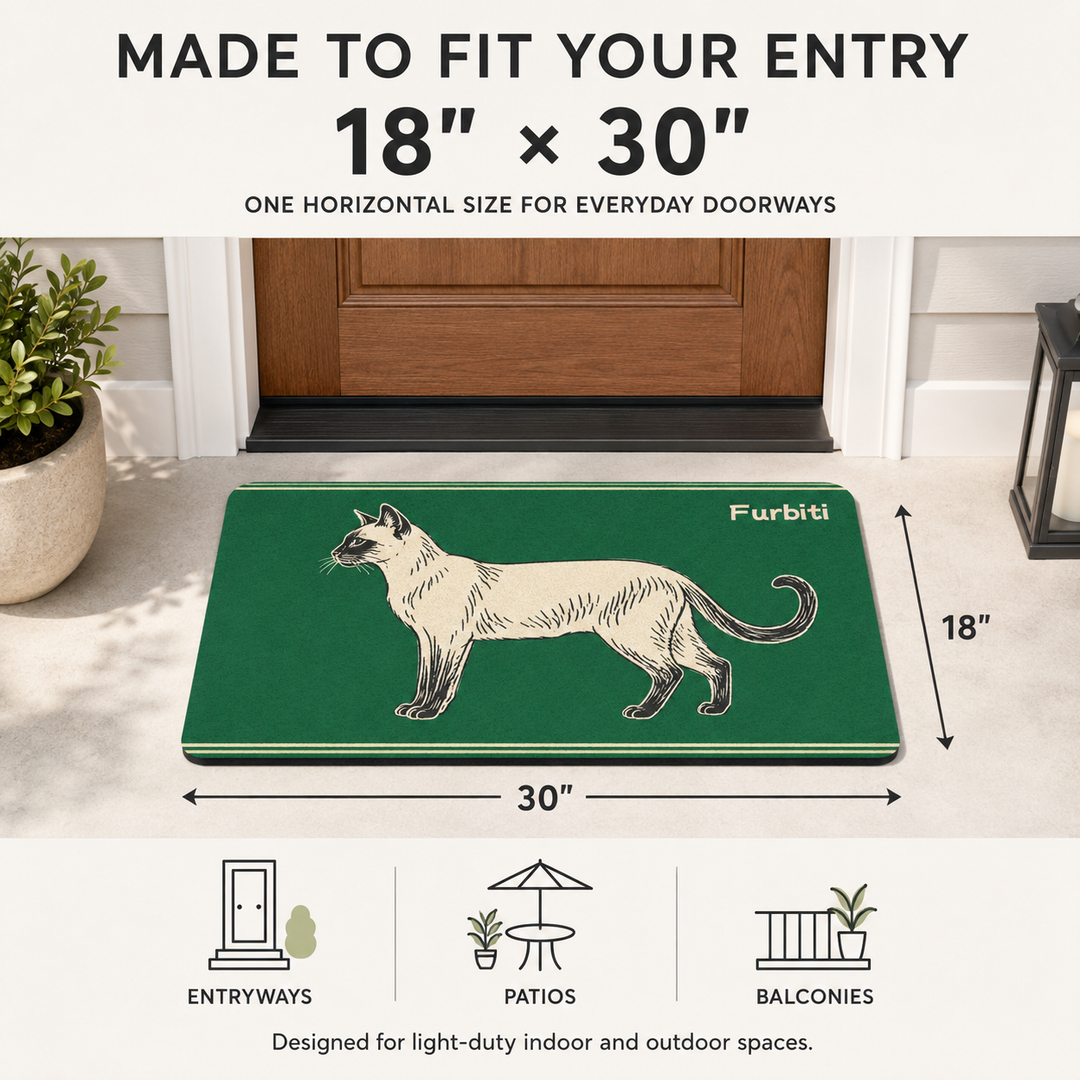 18 by 30 inch custom pet doormat size guide for entryways
