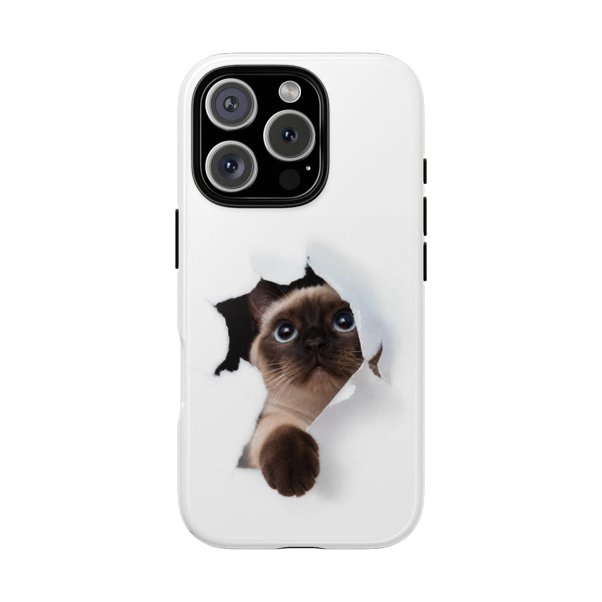 Peek-A-Boo Cat Tough Phone Case | Funny Pet Lover Gift