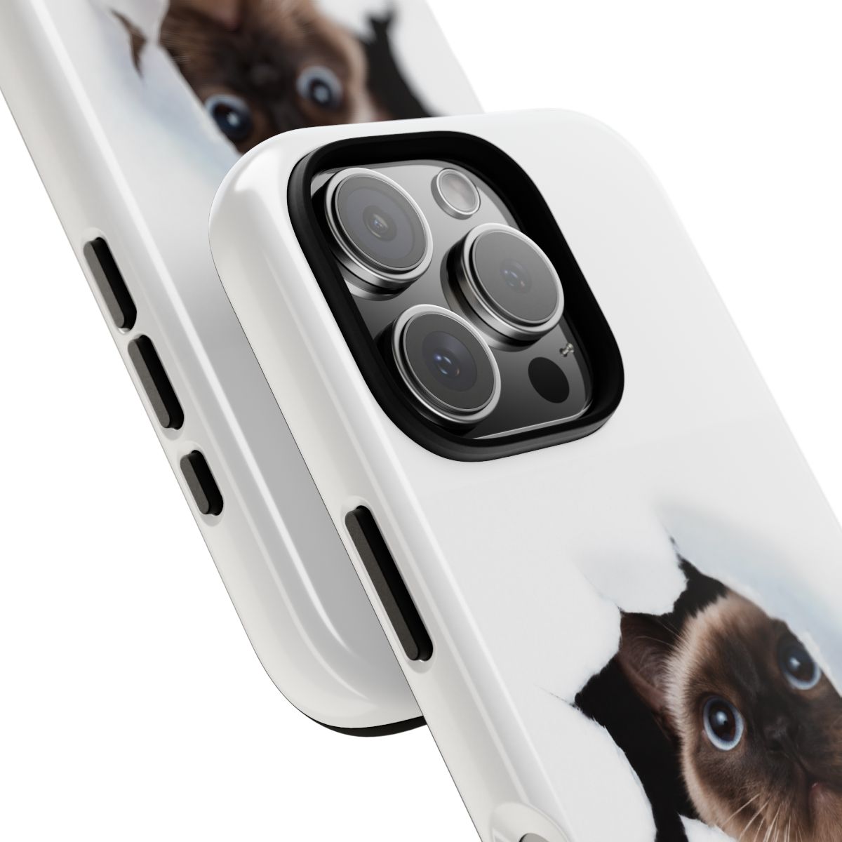Peek-A-Boo Cat Tough Phone Case | Funny Pet Lover Gift
