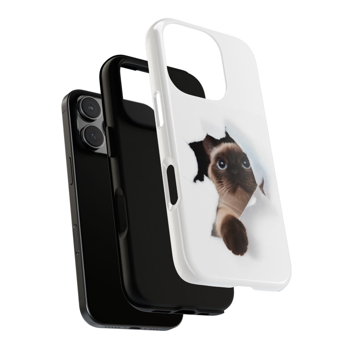 Peek-A-Boo Cat Tough Phone Case | Funny Pet Lover Gift