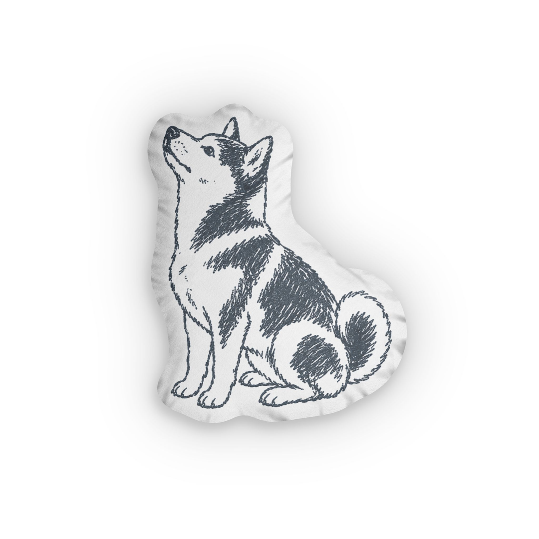 Custom Sketch Pet Shaped Pillow – Personalized Photo Cushion