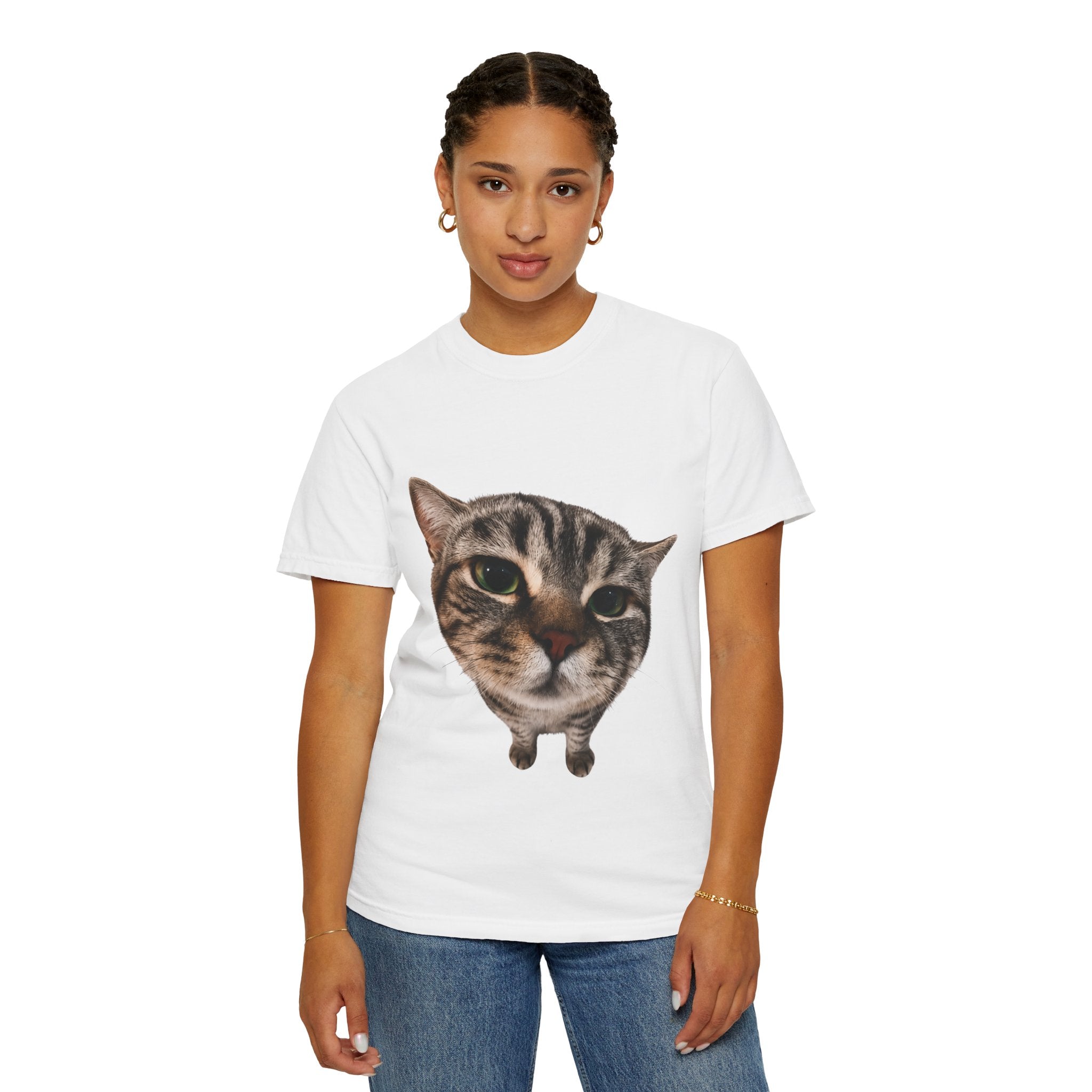 Two Paws Up Cat Graphic Tee | Funny Cat Lover T-Shirt