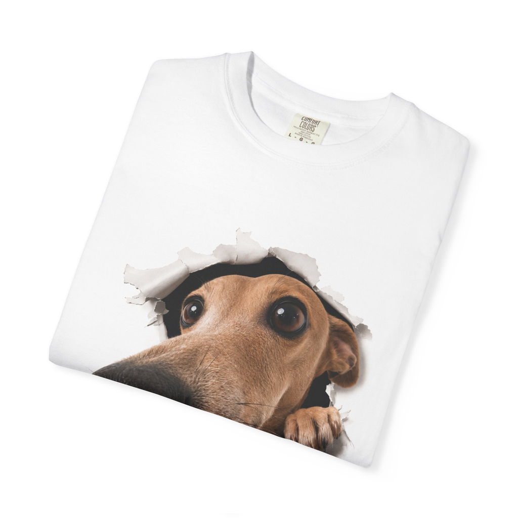 Big Head Dog Breakthrough Graphic Tee | Funny Dog Lover T-Shirt