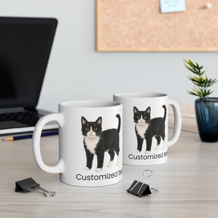 Custom Pet Portrait Mug – Personalized Minimal Ceramic Cup