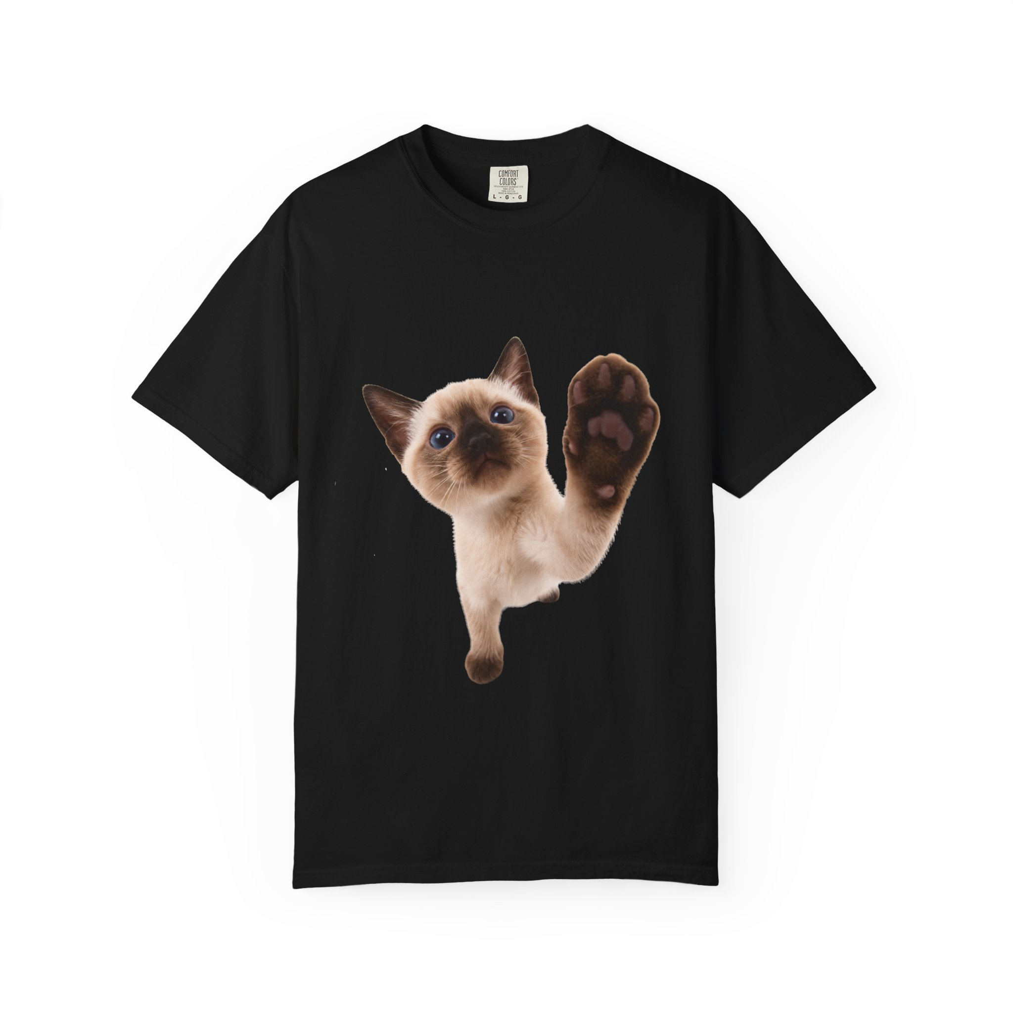 Big Face Cat Graphic Tee | Funny Cat Lover T-Shirt