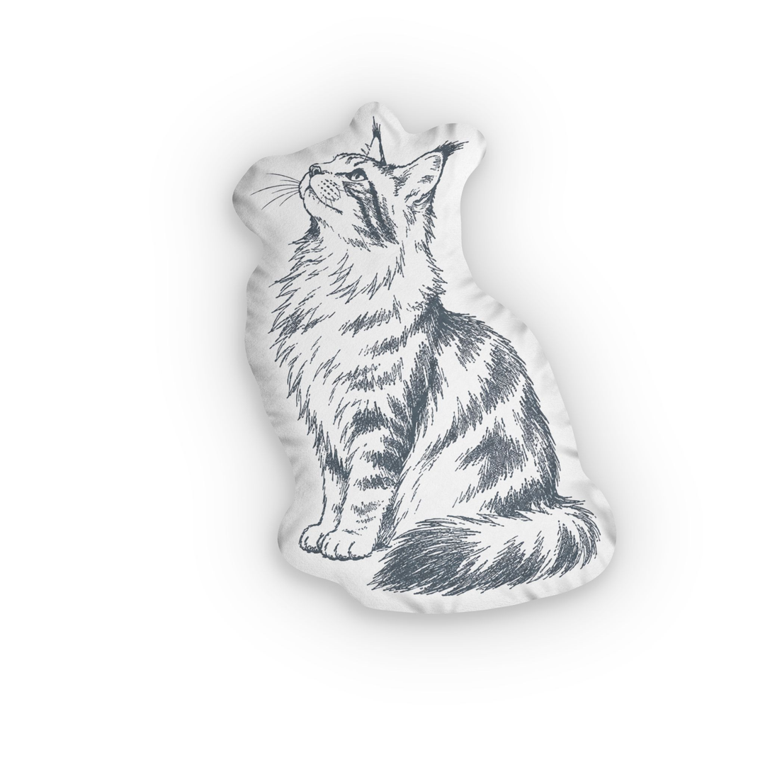 Custom Sketch Pet Shaped Pillow – Personalized Photo Cushion