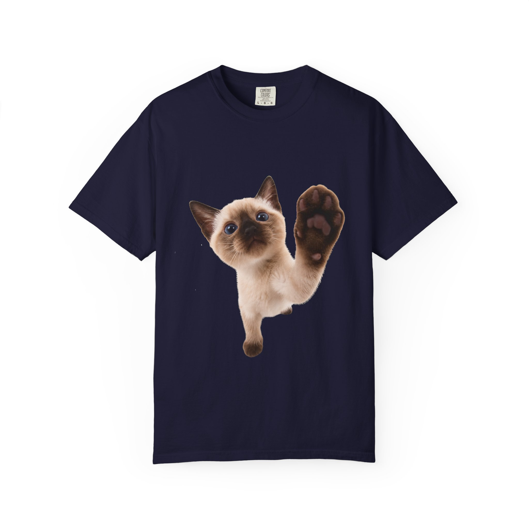 Big Face Cat Graphic Tee | Funny Cat Lover T-Shirt