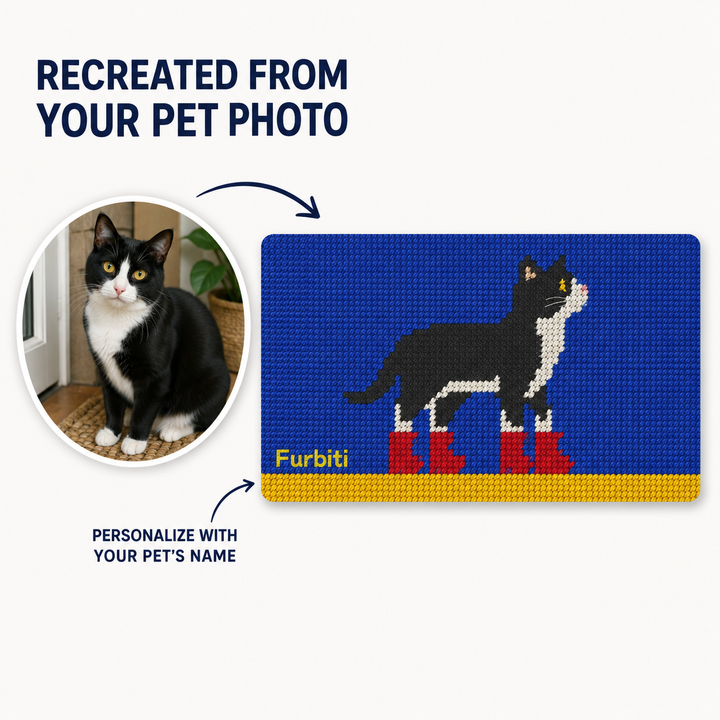 Custom Graphic Pet Doormat – Personalized 18" × 30" Entry Mat