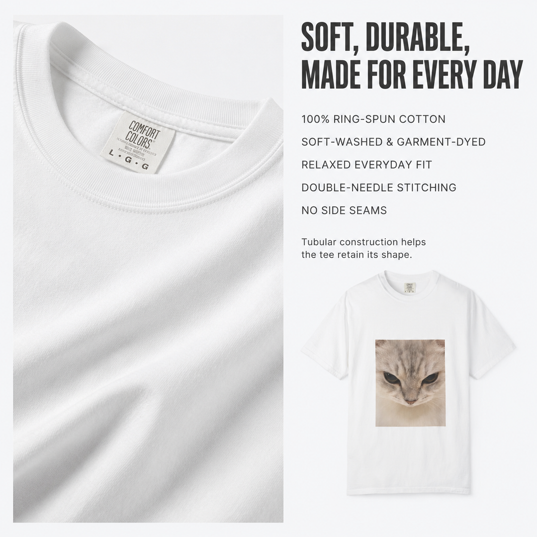 Custom Intense Stare Pet Tee | Personalized Pet Lover T-Shirt