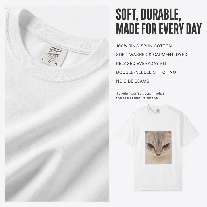 Custom Intense Stare Pet Tee | Personalized Pet Lover T-Shirt