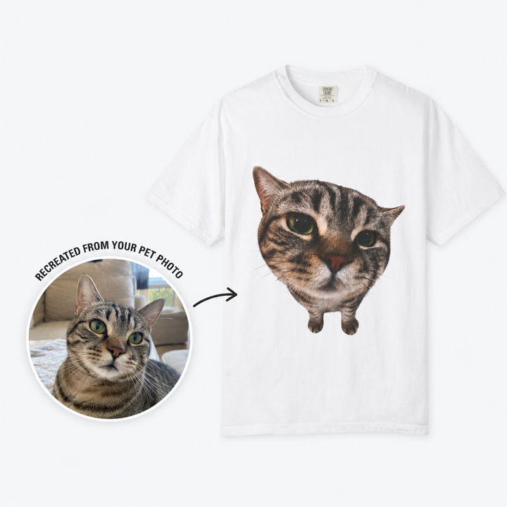 Two Paws Up Cat Graphic Tee | Funny Cat Lover T-Shirt