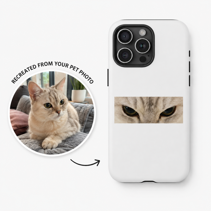 The Stare Cat Tough Phone Case | Funny Cat Lover Gift