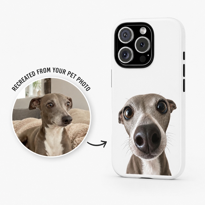 Big Face Pet Tough Phone Case | Custom Pet Phone Case Gift