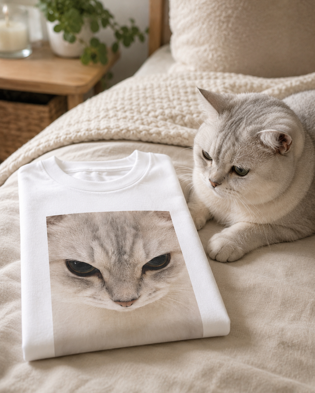 Custom Intense Stare Pet Tee | Personalized Pet Lover T-Shirt