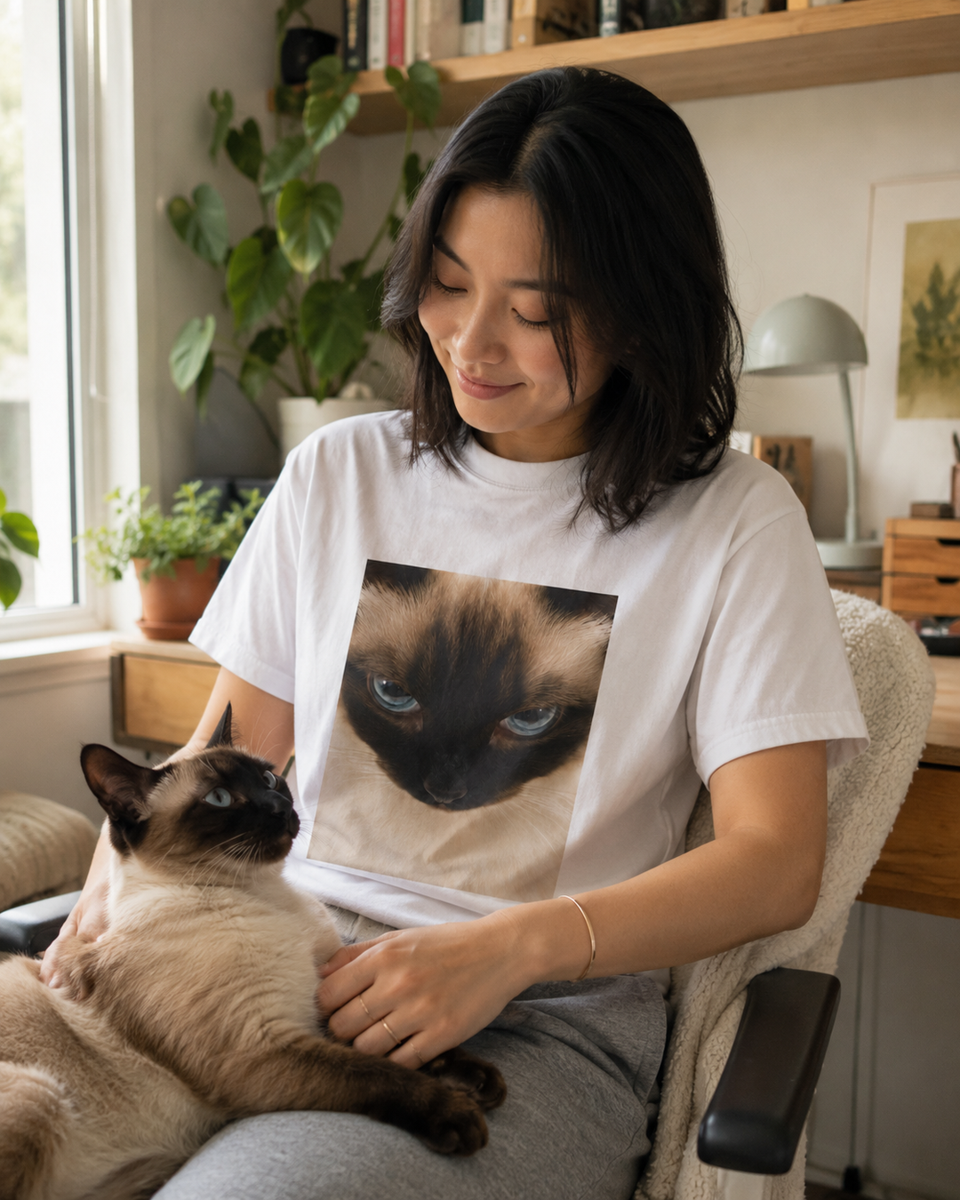 Custom Intense Stare Pet Tee | Personalized Pet Lover T-Shirt