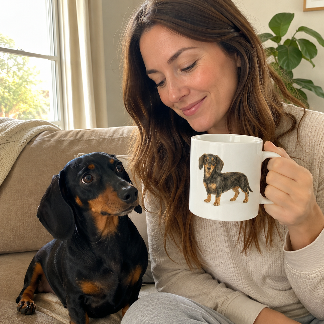 Custom Pet Portrait Mug – Personalized Minimal Ceramic Cup