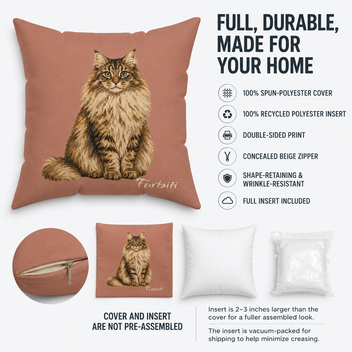 Custom dusty rose pet pillow material and feature guide