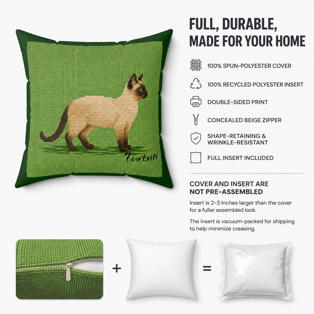 Green meadow pet pillow material and feature overview