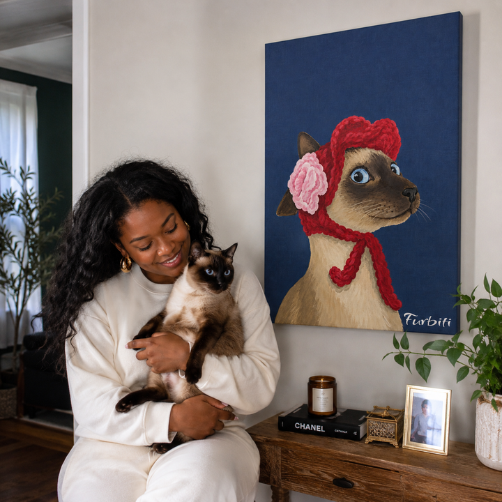 Personalized Pet Canvas Portrait Gift For Dog Lovers