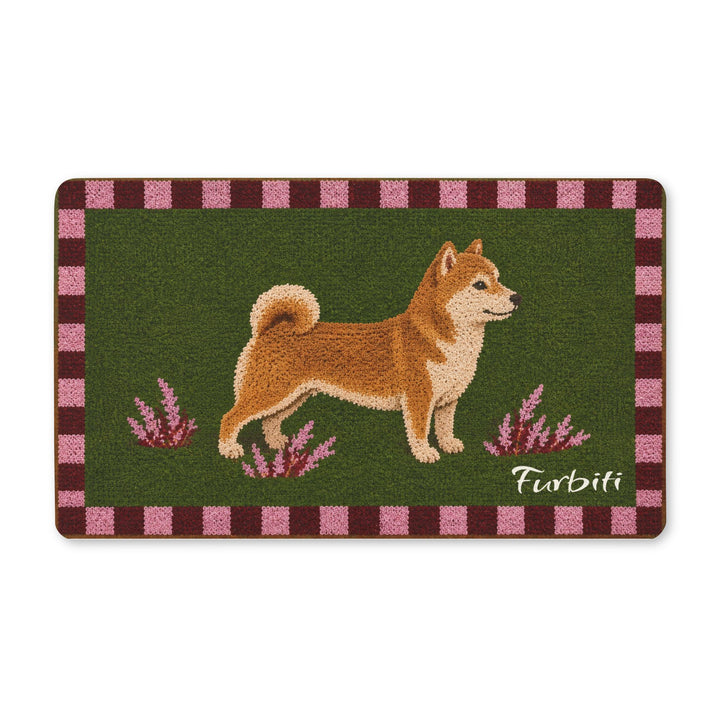 Pet photo to personalized Shiba Inu doormat preview