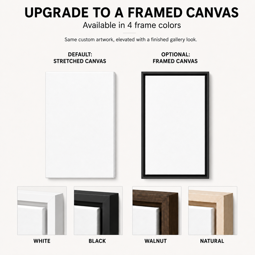 Upgrade To Framed Custom Pet Canvas Portrait