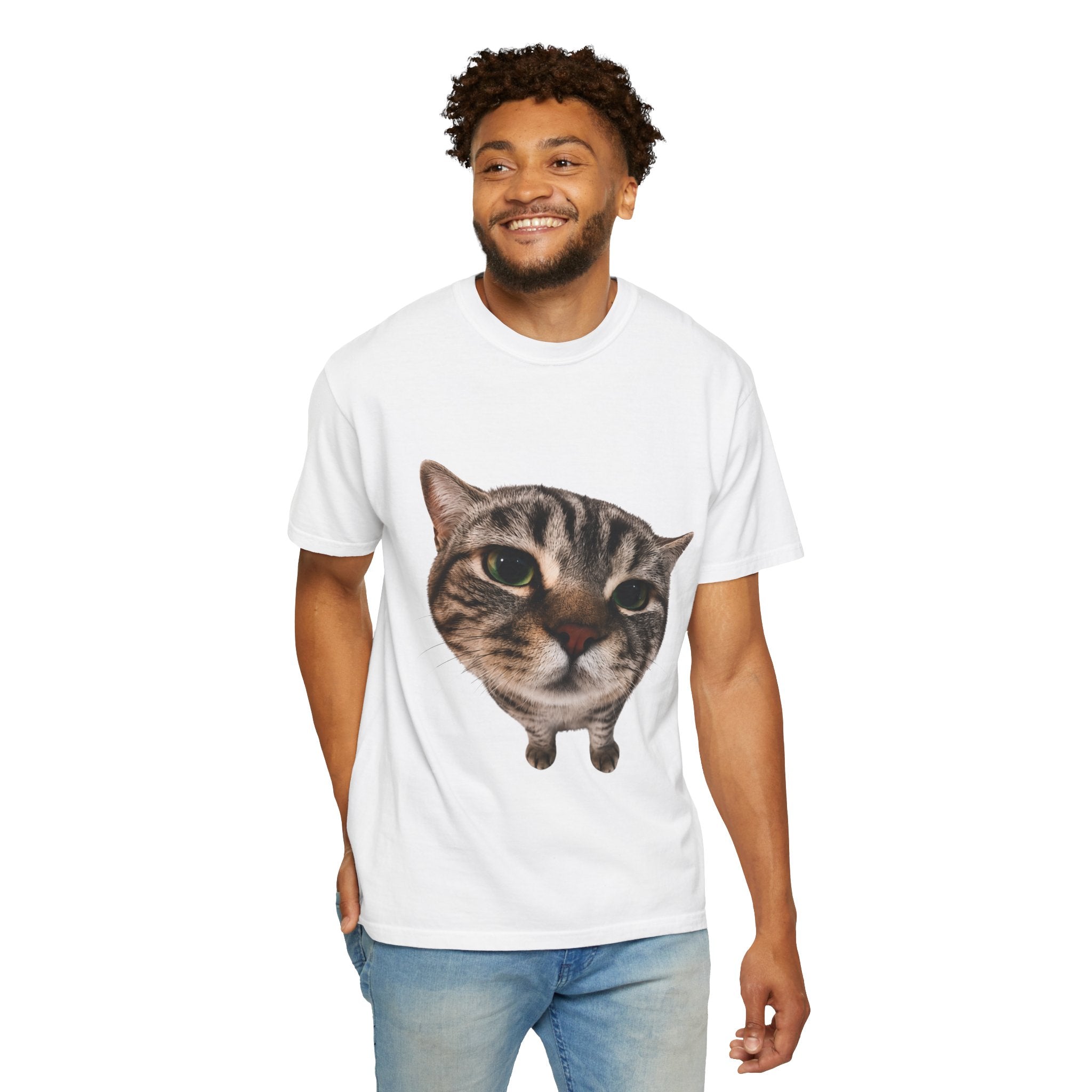 Two Paws Up Cat Graphic Tee | Funny Cat Lover T-Shirt