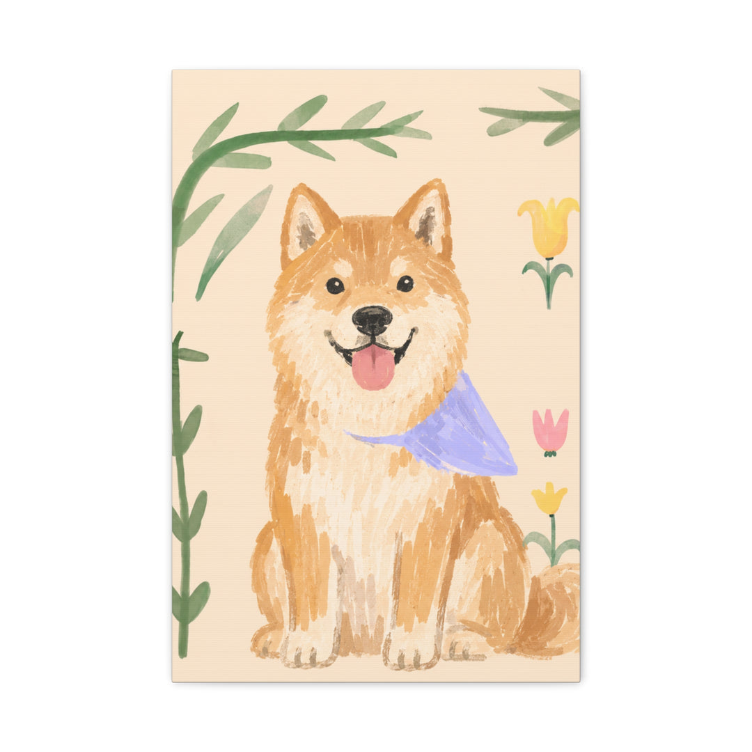 Botanical Pet Canvas Portrait Lifestyle Display