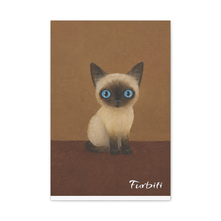 Cute Dog Pet Canvas Portrait Displayed With Pet Owner