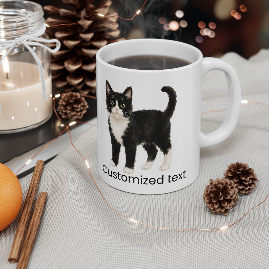 Custom Pet Portrait Mug – Personalized Minimal Ceramic Cup
