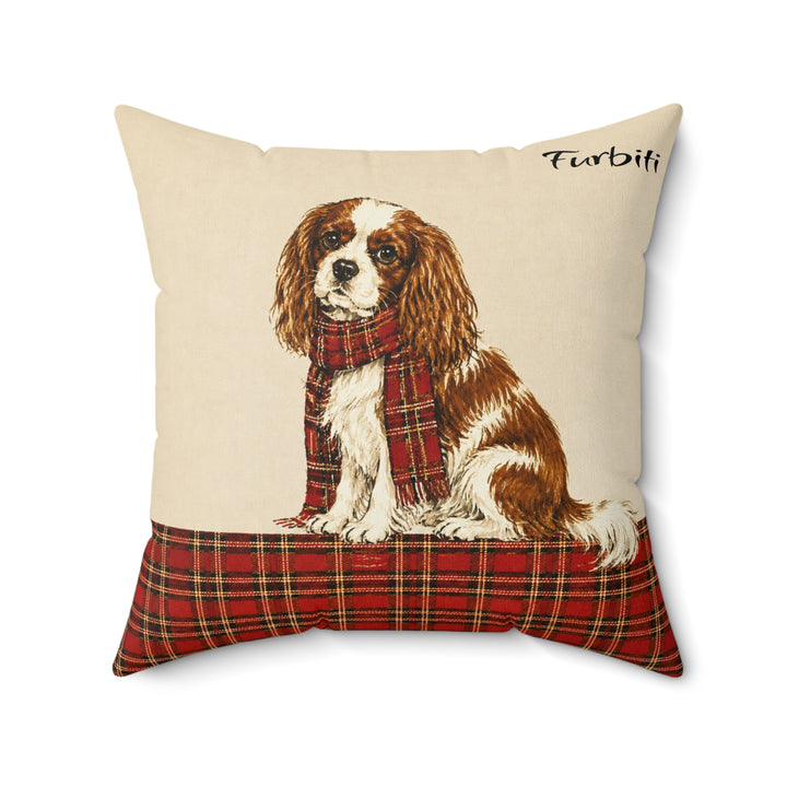 Custom Tartan Scarf Pet Pillow – Personalized Square Cushion