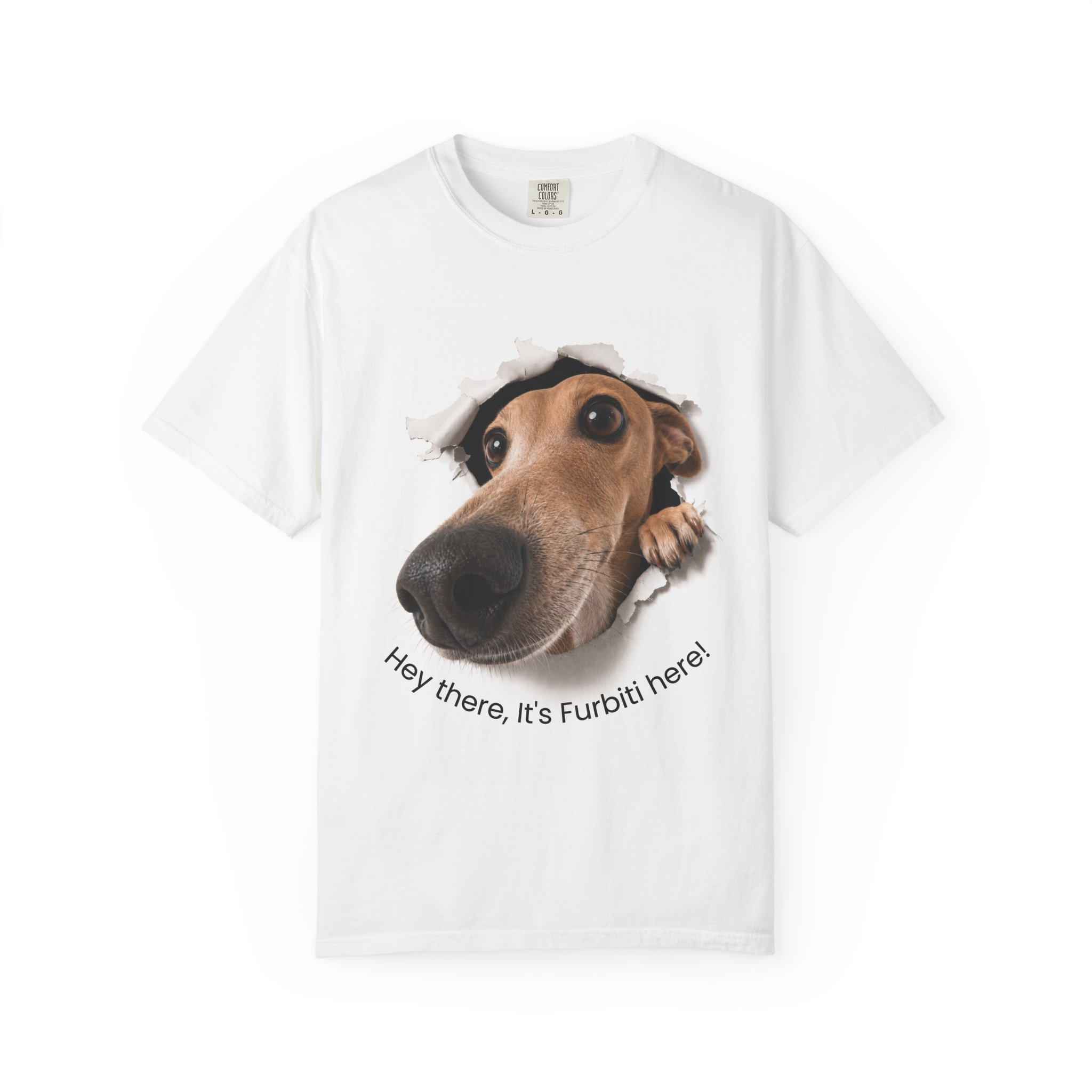 Big Head Dog Breakthrough Graphic Tee | Funny Dog Lover T-Shirt