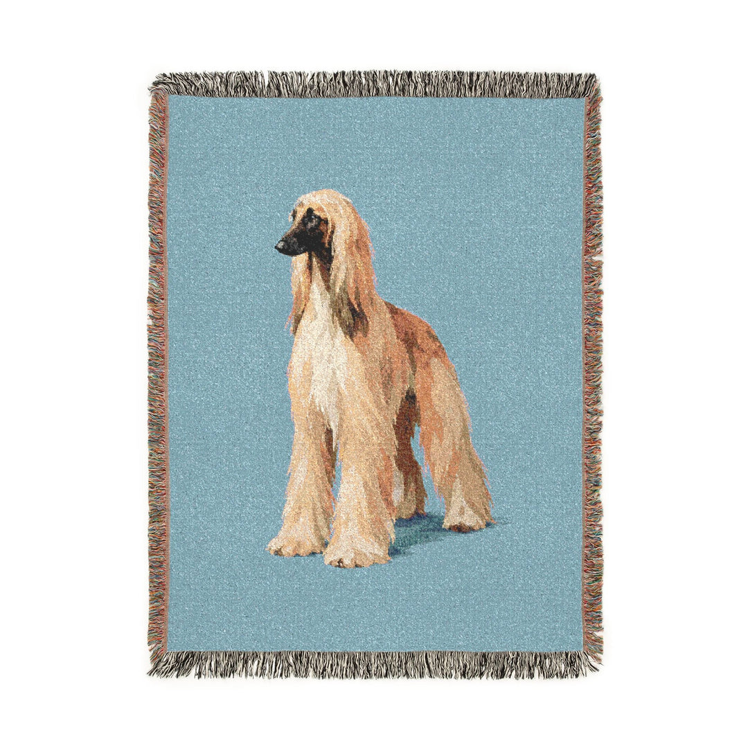 Custom Woven Pet Portrait Blanket – 100% Cotton Keepsake
