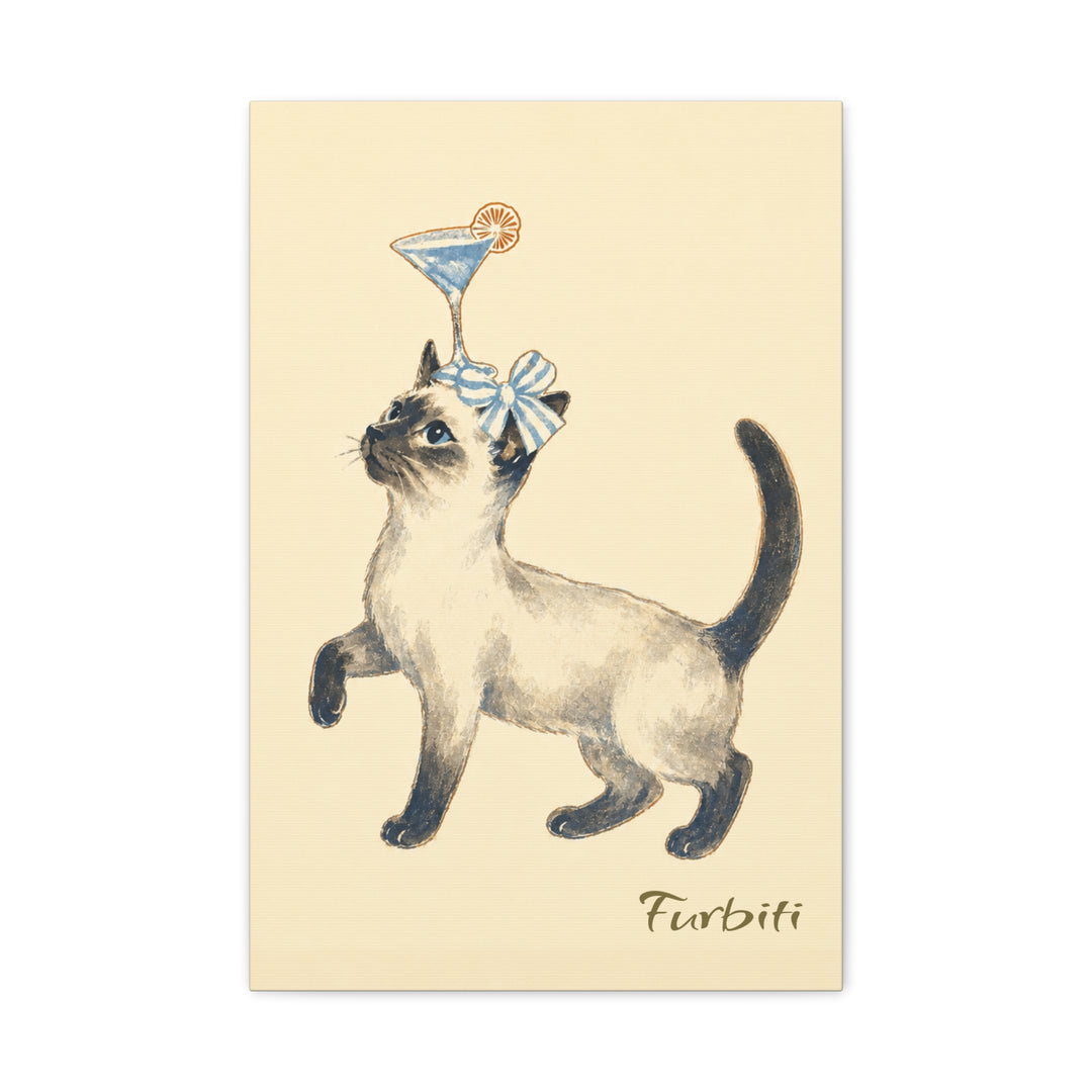 Martini Pet Canvas Portrait Lifestyle Display