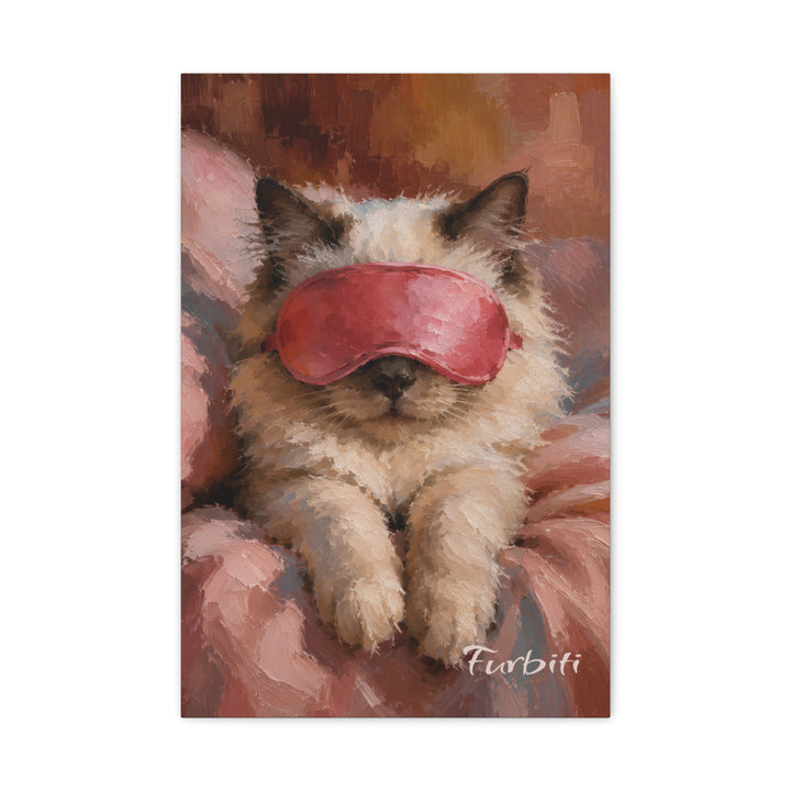 Sleep Mask Pet Canvas Portrait Artwork Detail