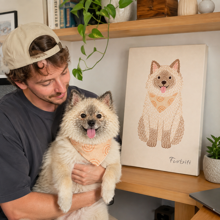 Stretched Classic Pet Canvas Portrait Product View