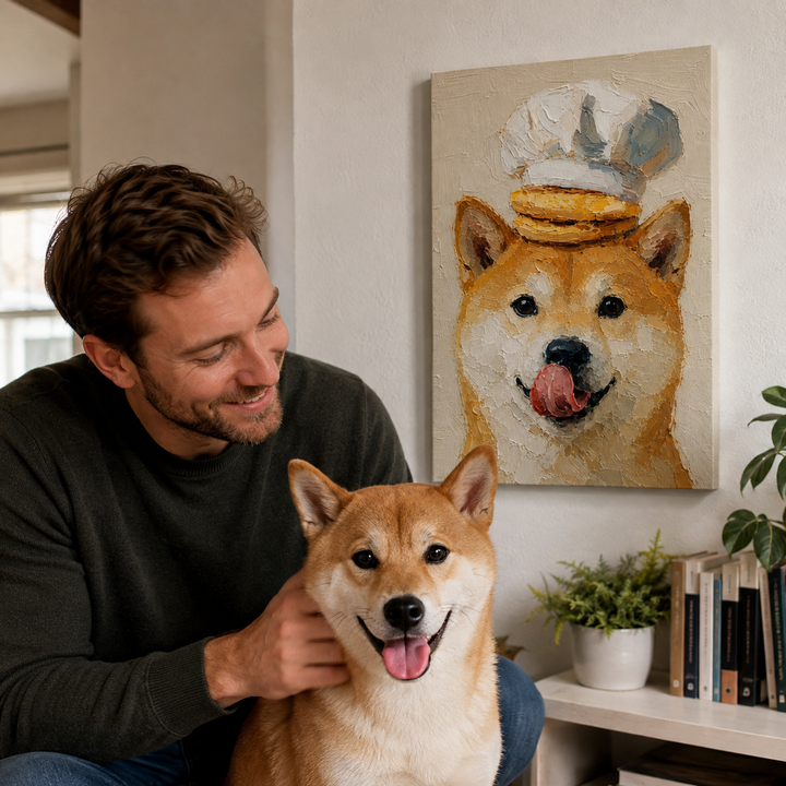Stretched Toast Pet Canvas Portrait Product View
