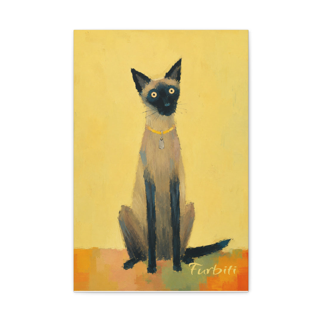 Yellow Pop Art Pet Canvas Portrait Lifestyle Display